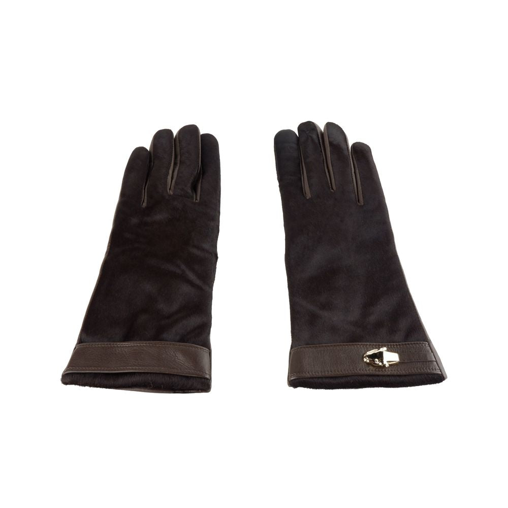 Gants Cavalli Class Elegant Marron Foncé pour Femme