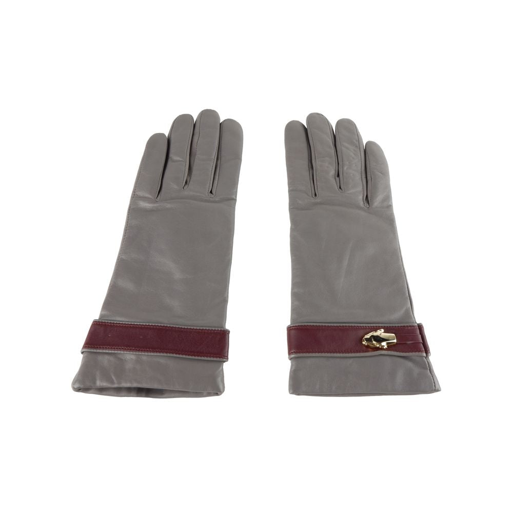 Gants élégants en cuir d'agneau Cavalli Class