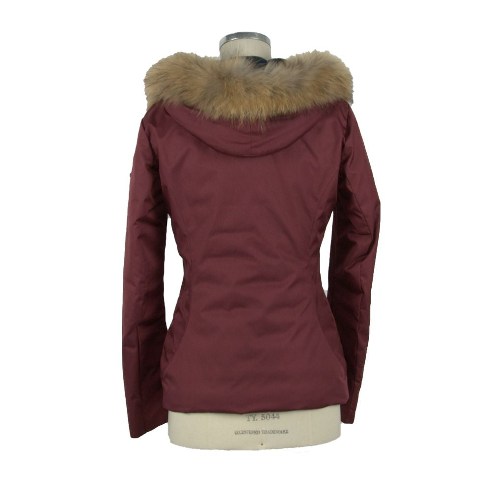 Refrigiwear Chic Veste à capuche rose effet laine