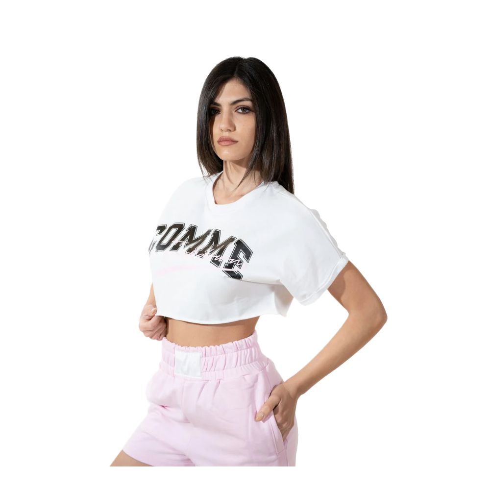 Comme Des Fuckdown Chic Short en coton stretch avec logo