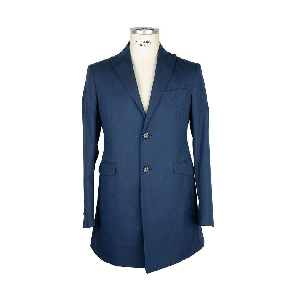 Emilio Romanelli Manteau court bleu élégant pour hommes