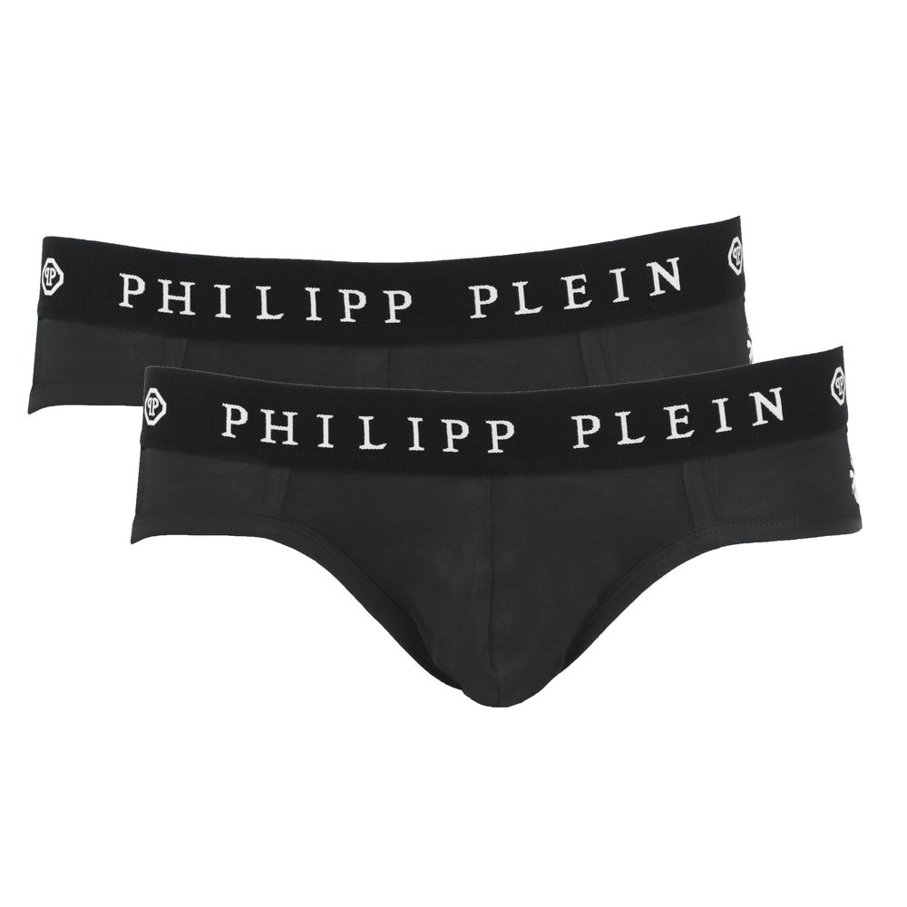 Philipp Plein Duo de boxers noirs élégants avec une touche de créateur