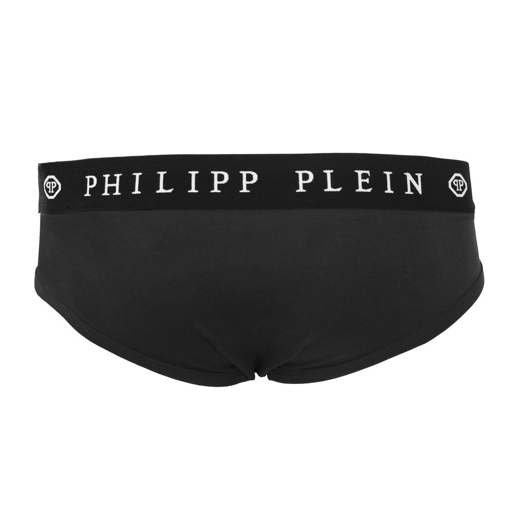 Philipp Plein Duo de boxers noirs élégants avec une touche de créateur