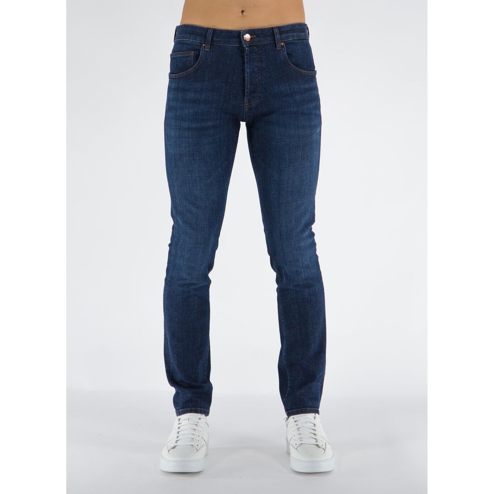 Don The Fuller - Jean stretch élégant en coton bleu foncé