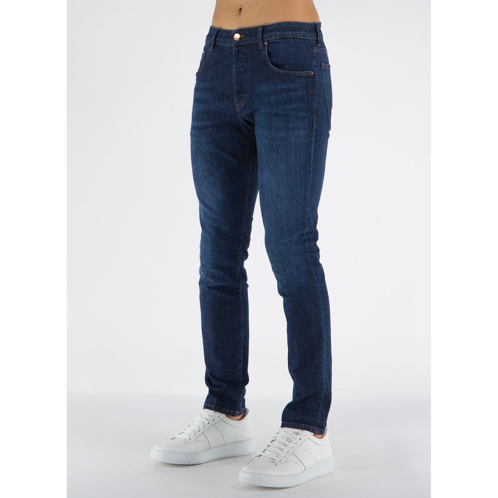 Don The Fuller - Jean stretch élégant en coton bleu foncé