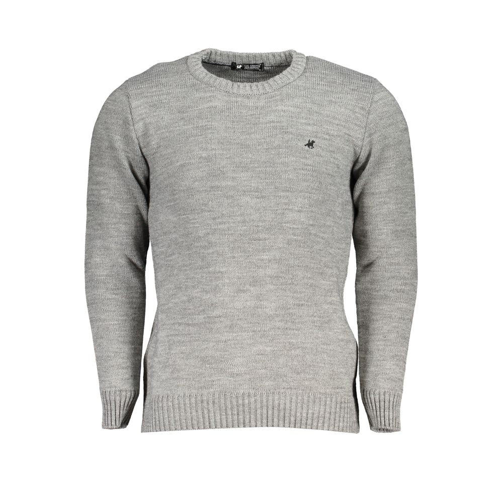 U.S. Grand Polo Gray Fabric Sweater