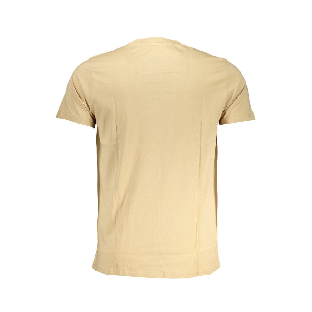 Cavalli Class Beige Cotton T-Shirt