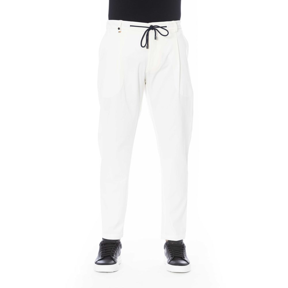 Distretto12 White Cotton Jeans & Pant