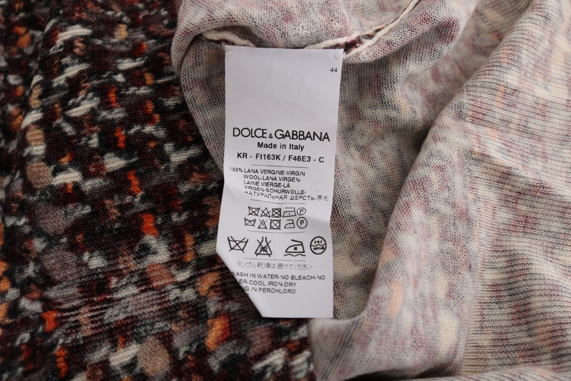 Dolce &amp; Gabbana Haut sans manches en laine tricotée multicolore