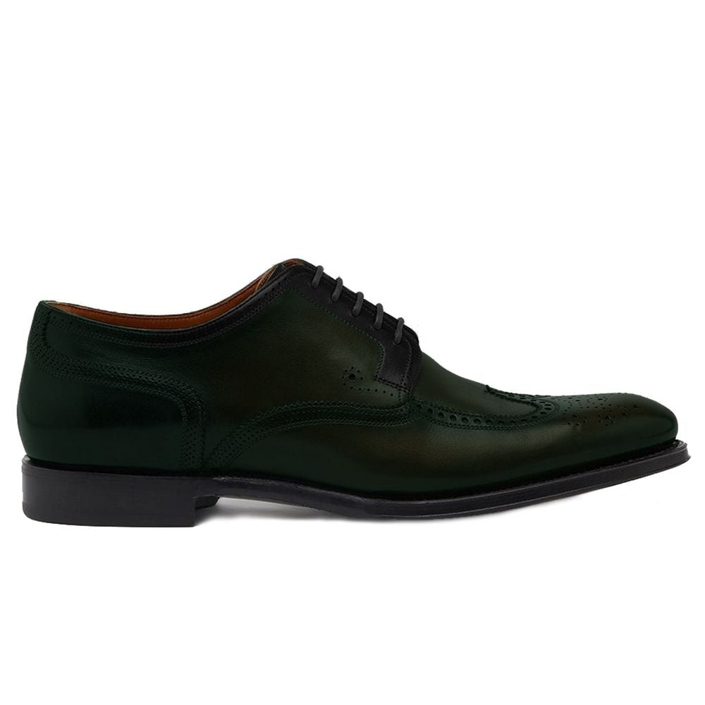 Dolce & Gabbana Green Leather Di Calfskin Formal