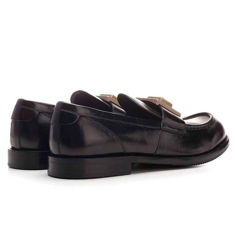 Dolce & Gabbana Black Leather Di Calfskin Loafer