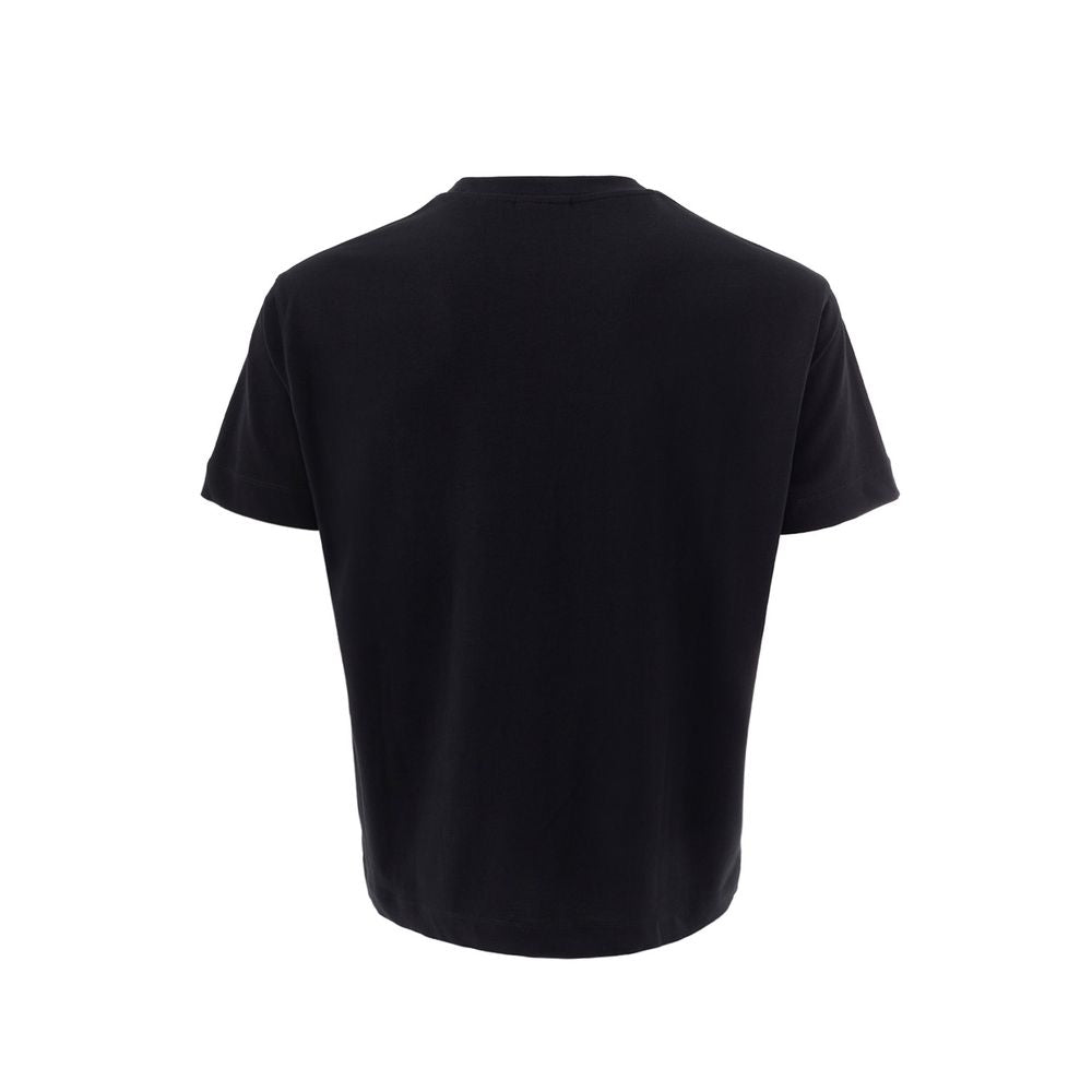 Emporio Armani Elegant Black Cotton Tee for Men