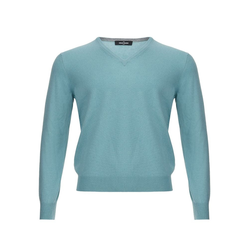 Gran Sasso Turquoise Cashmere Sweater Elegance