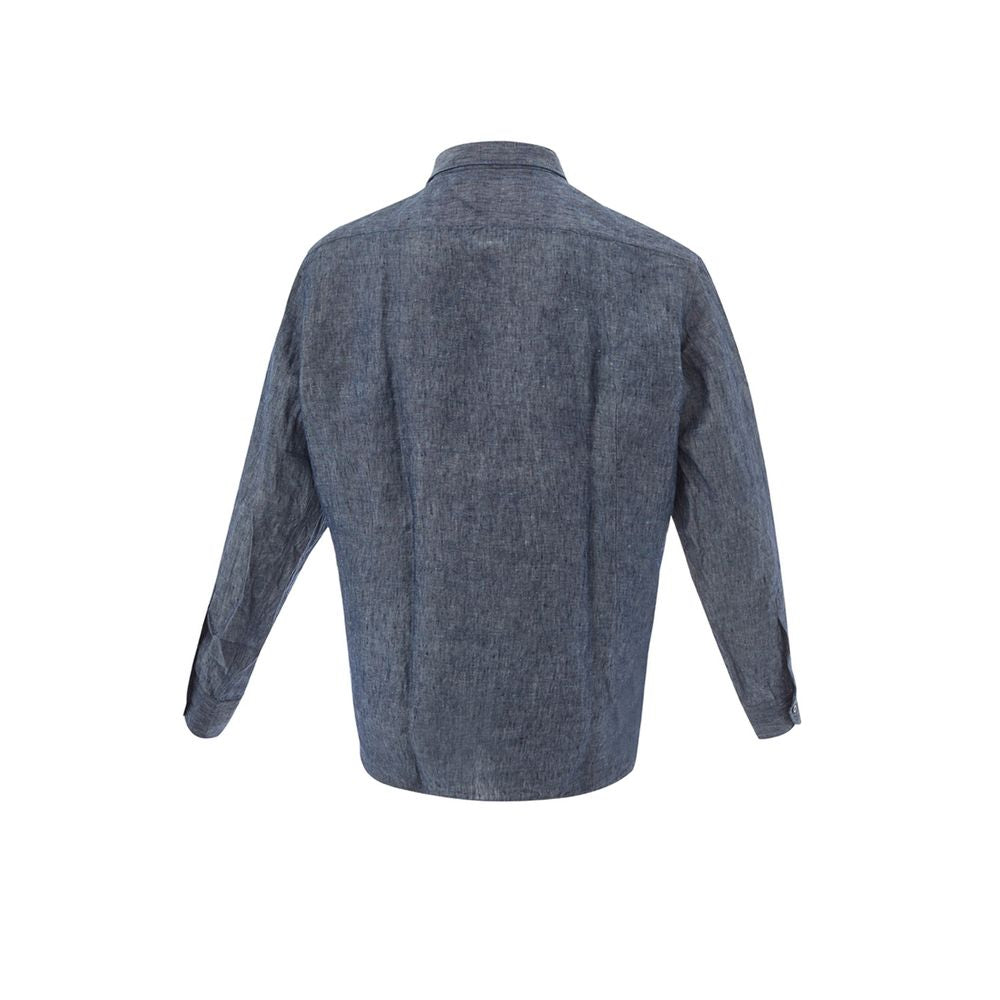 Lardini Elegant Flax Blue Shirt for Men