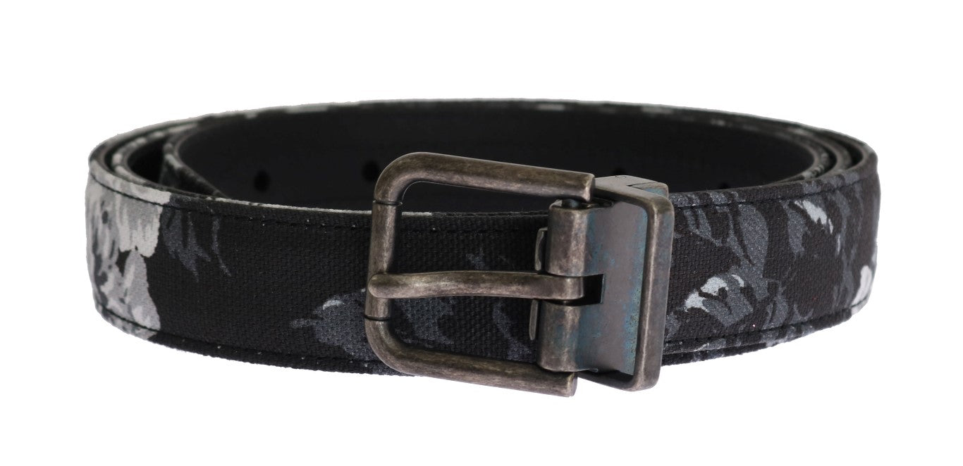 Ceinture de luxe élégante à motifs floraux pour hommes Dolce &amp; Gabbana