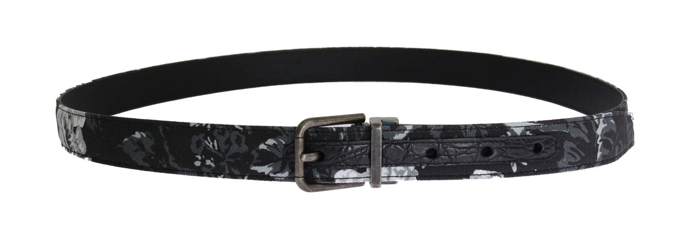 Ceinture de luxe élégante à motifs floraux pour hommes Dolce &amp; Gabbana