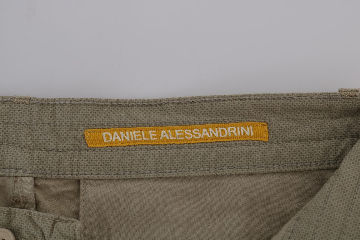 Daniele Alessandrini Pantalon chino slim beige pour un style sophistiqué