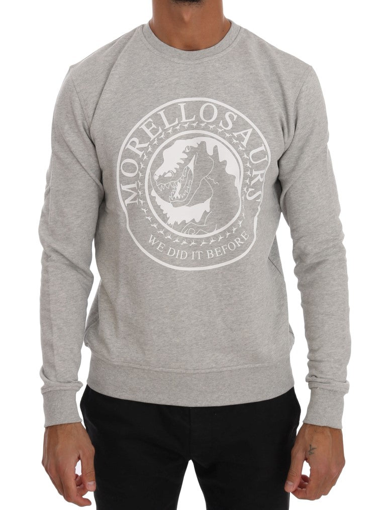 Frankie Morello Chic Morellosaurs Pull en coton à col rond