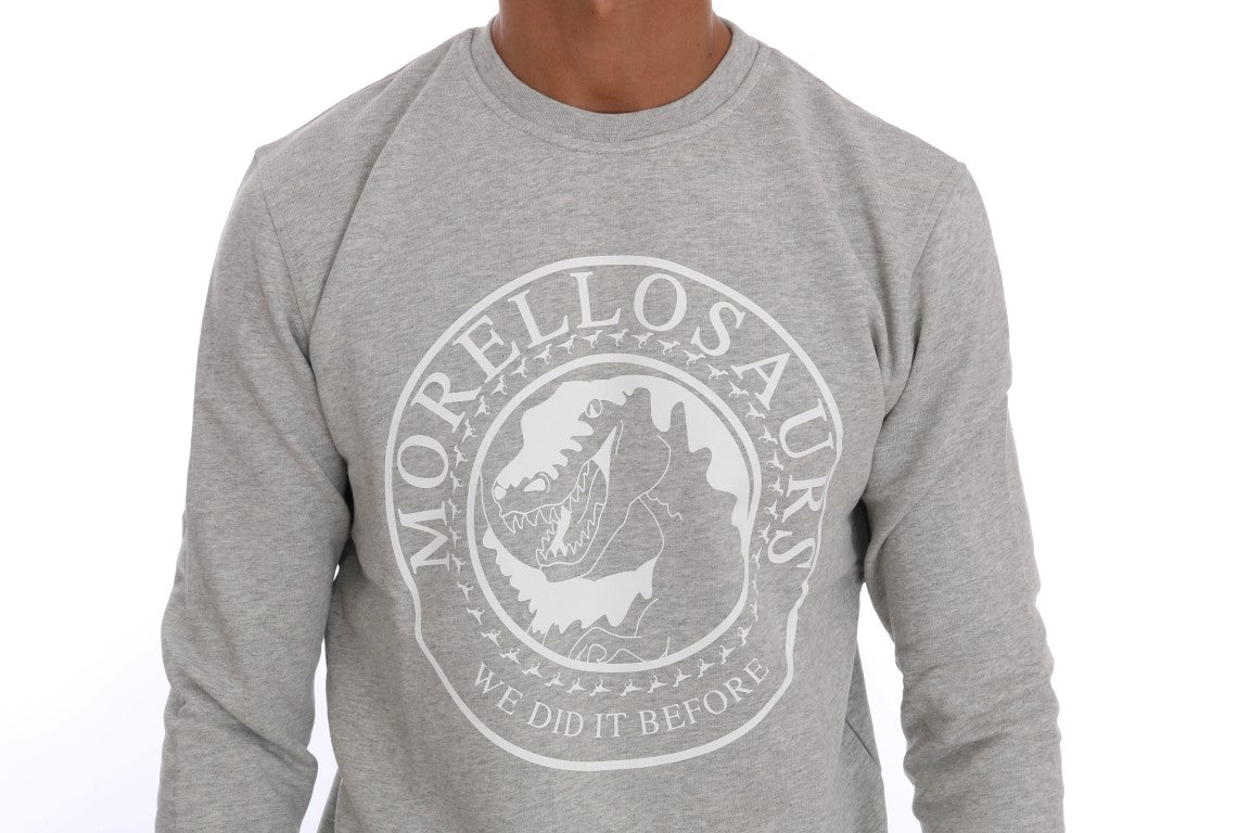 Frankie Morello Chic Morellosaurs Pull en coton à col rond