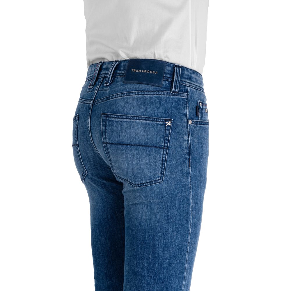 Tramarossa Blue Cotton Jeans & Pant