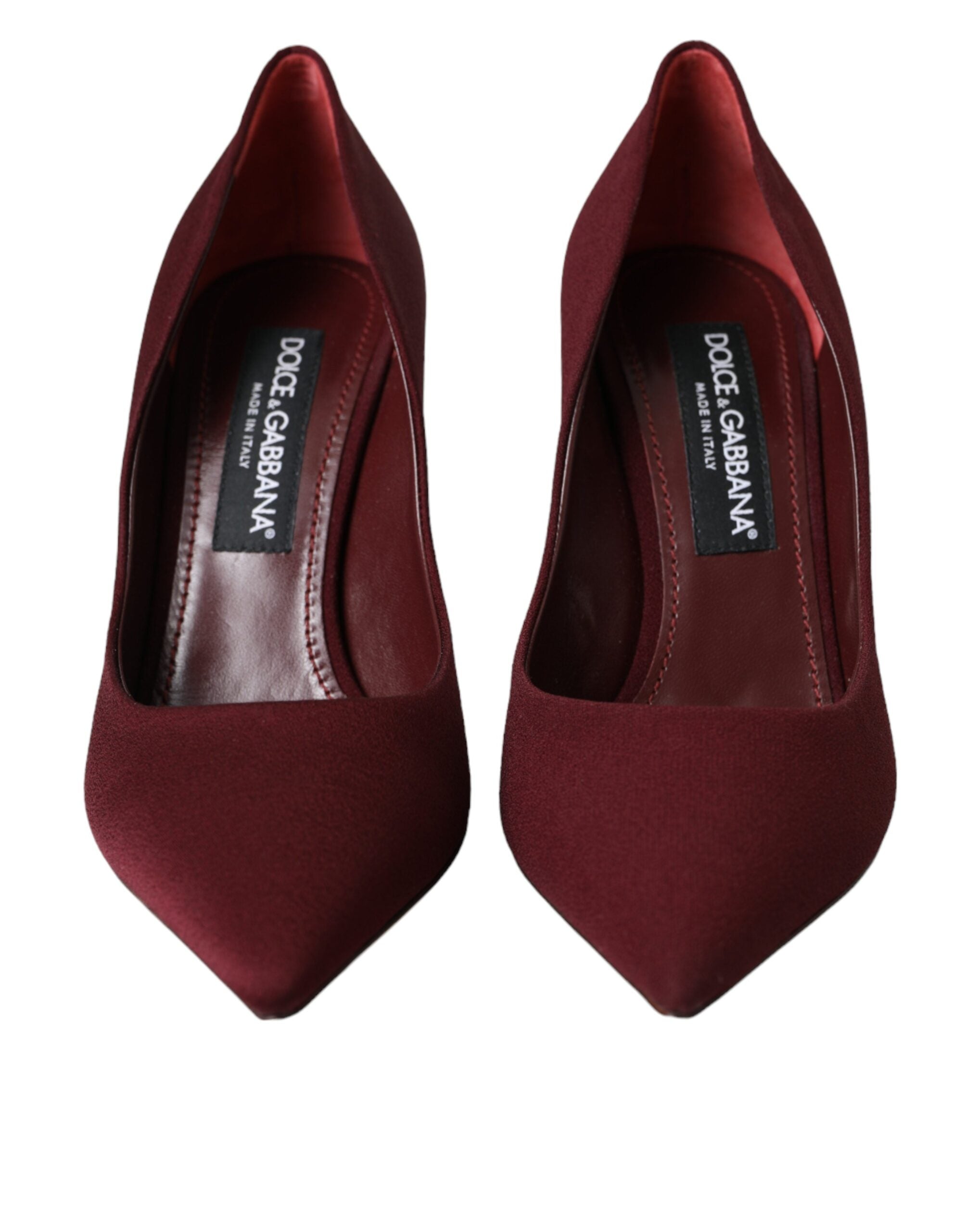 Dolce & Gabbana Bordeaux Stilettos Heels Pumps Shoes