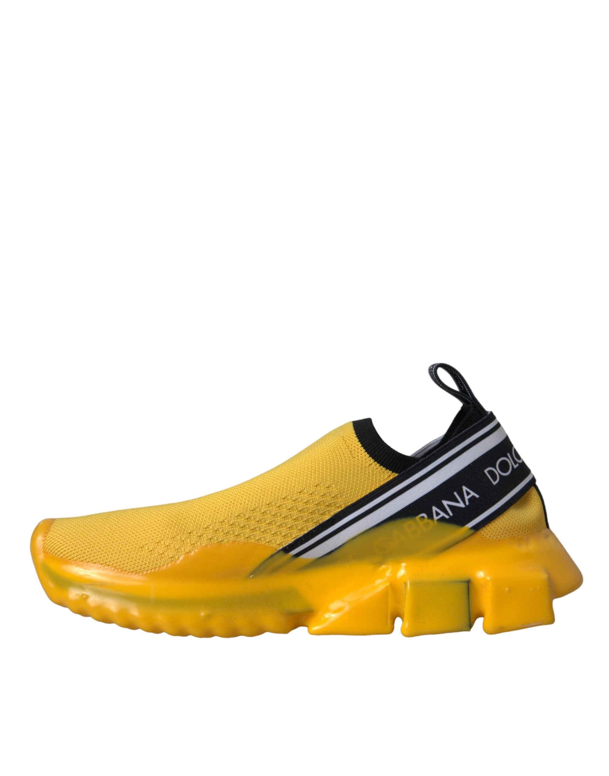 Dolce & Gabbana Yellow Sorrento Slip On Sneakers Women Shoes