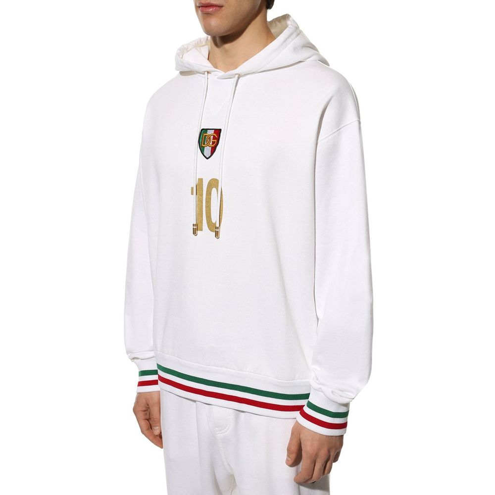 Dolce & Gabbana White Cotton Sweater