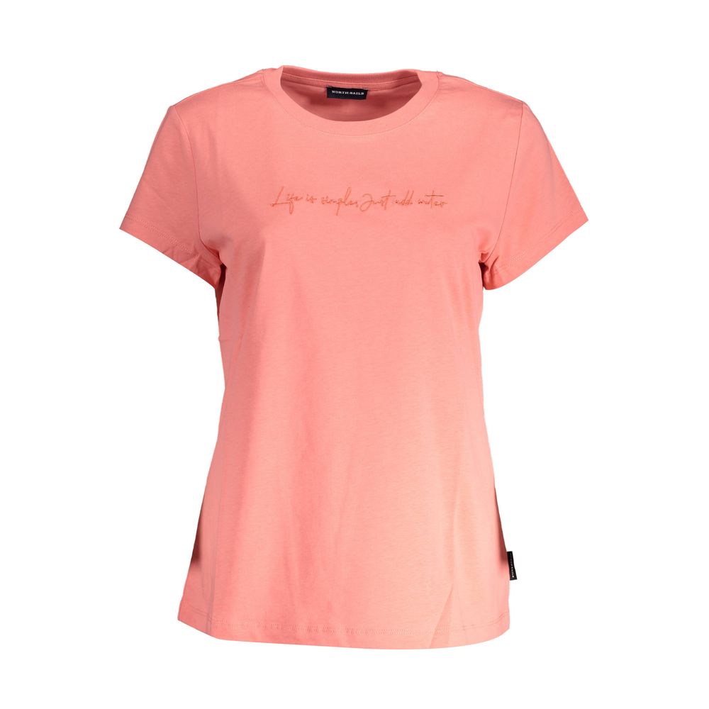 North Sails Pink Cotton Women T-Shirt