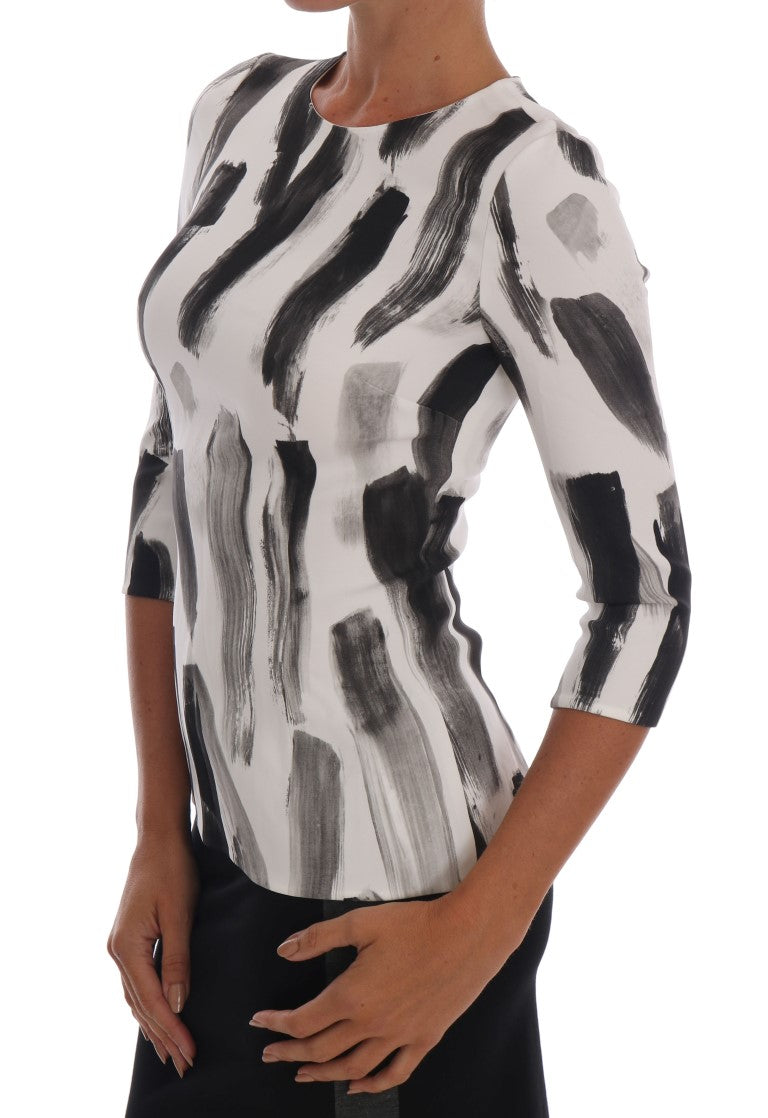 Dolce &amp; Gabbana Blouse stretch rayée élégante