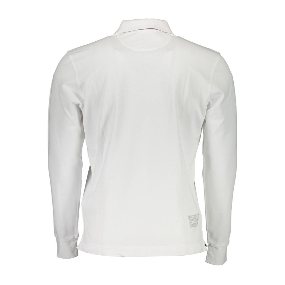 La Martina White Cotton Men Polo Shirt