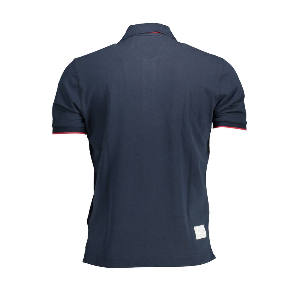 La Martina Elegant Blue Short-Sleeved Polo