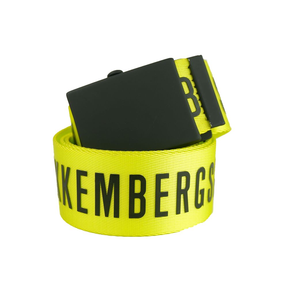 Bikkembergs Ceinture à fermeture à clip jaune vif