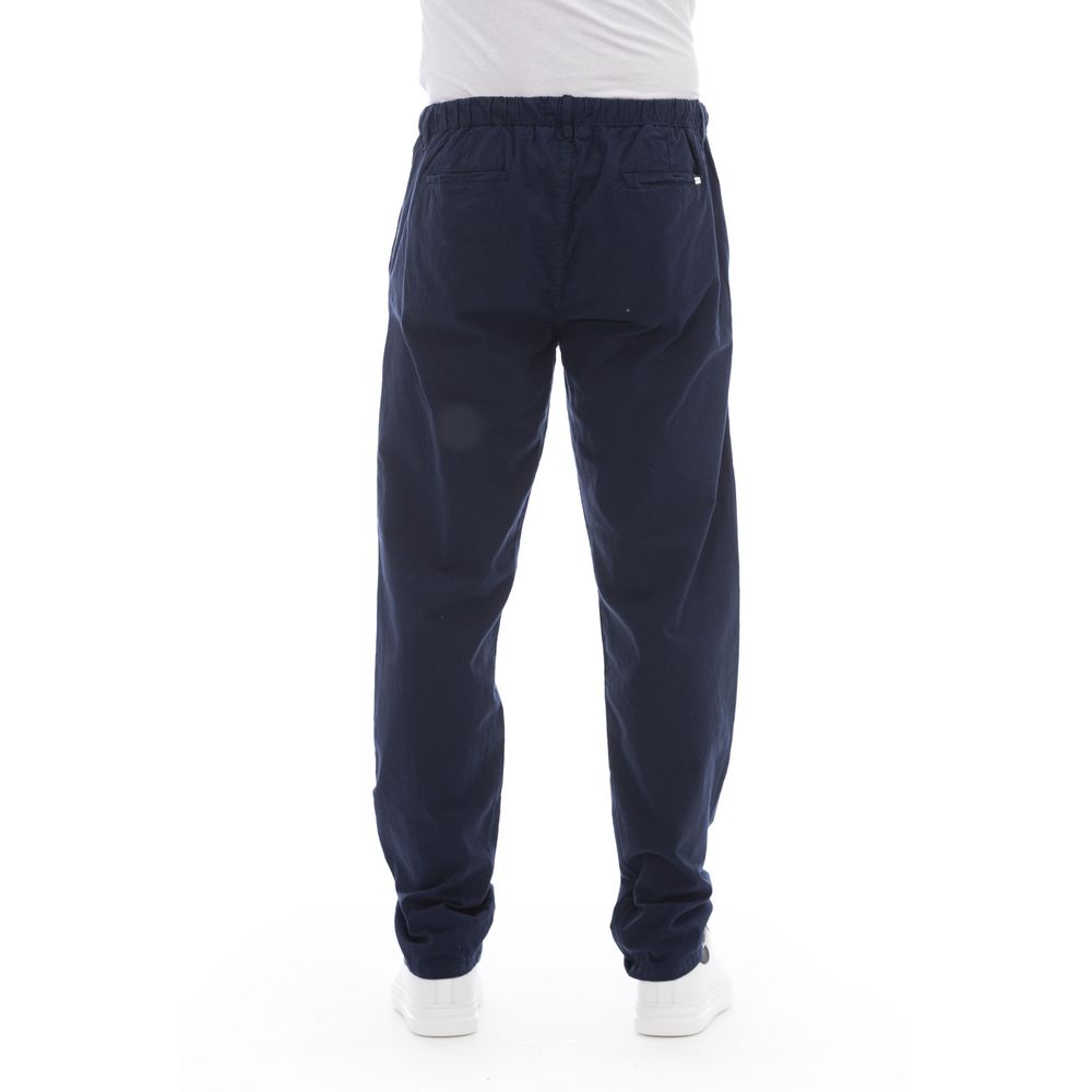 Baldinini Trend Blue Cotton Men Chino Pants