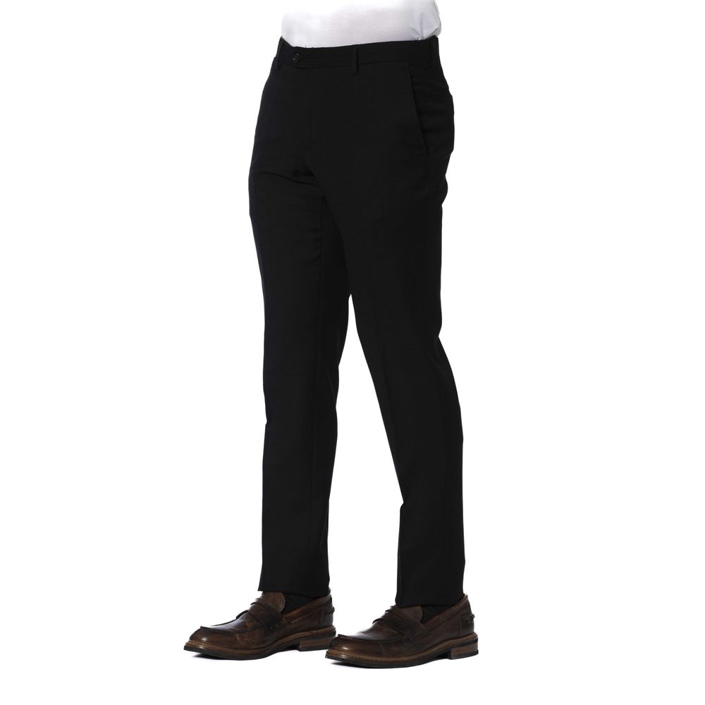 Trussardi Pantalon noir élégant pour un style distingué