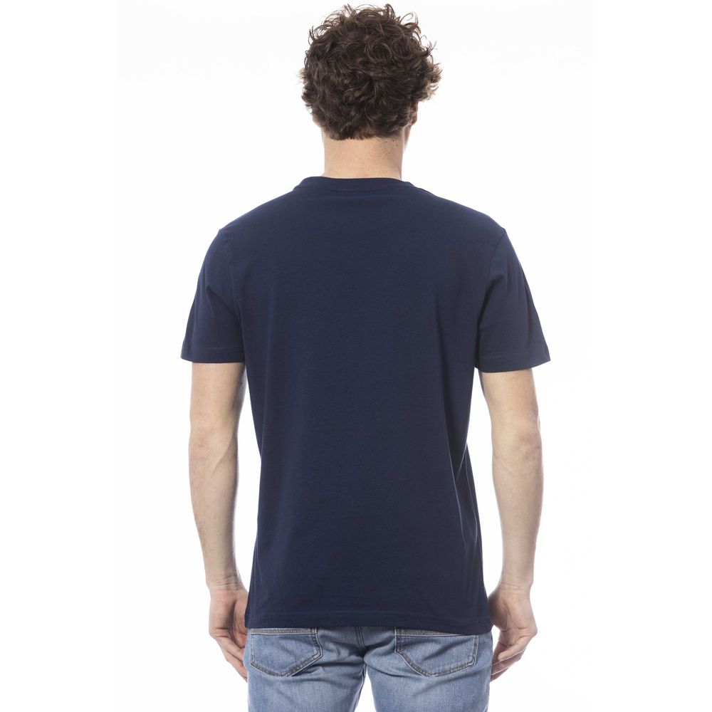 T-shirt en coton à col rond Invicta Timeless bleu