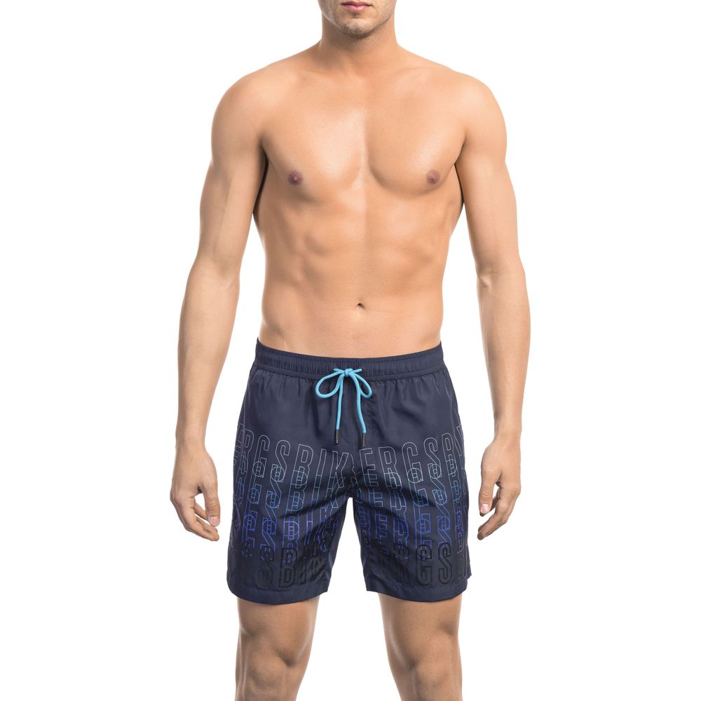 Bikkembergs Short de bain élégant dégradé en bleu