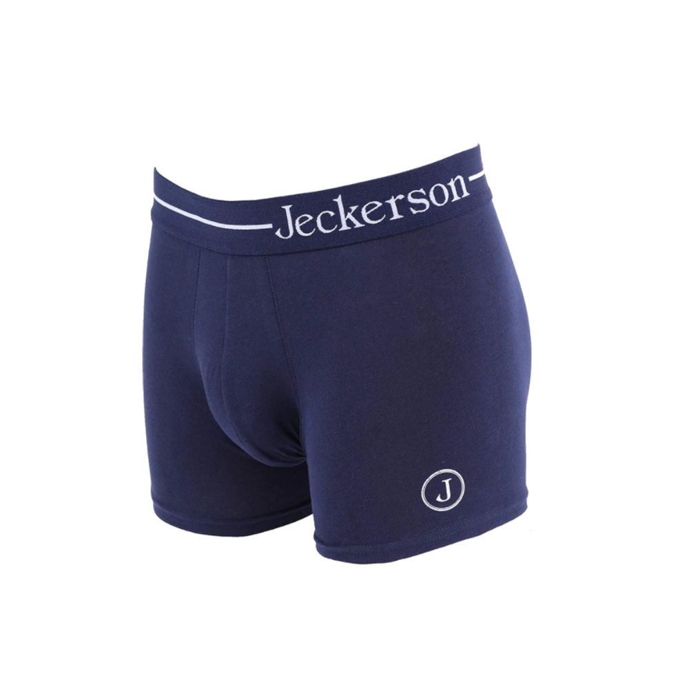 Boxer monochrome élastique Jeckerson avec logo imprimé sur le côté