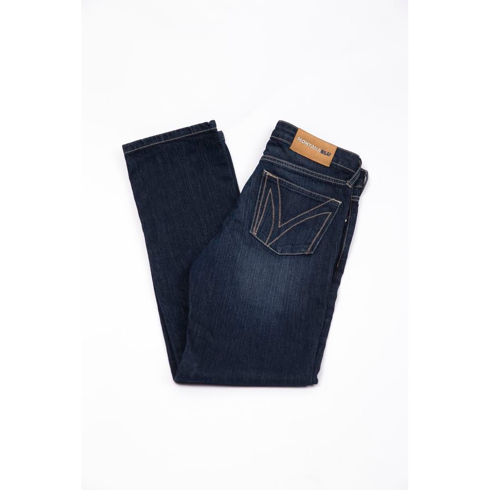 Montana Blu - Jean en denim brodé élégant