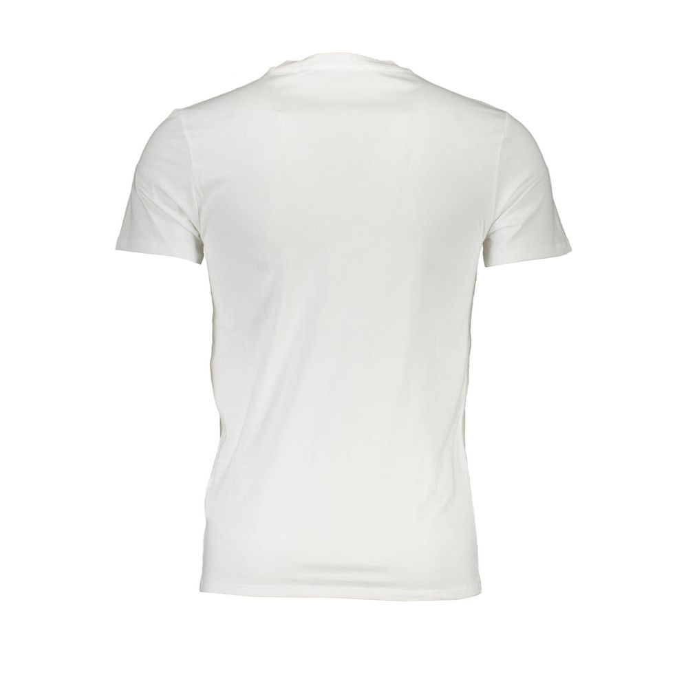 Guess Jeans Chic White Slim Fit V-Neck Tee