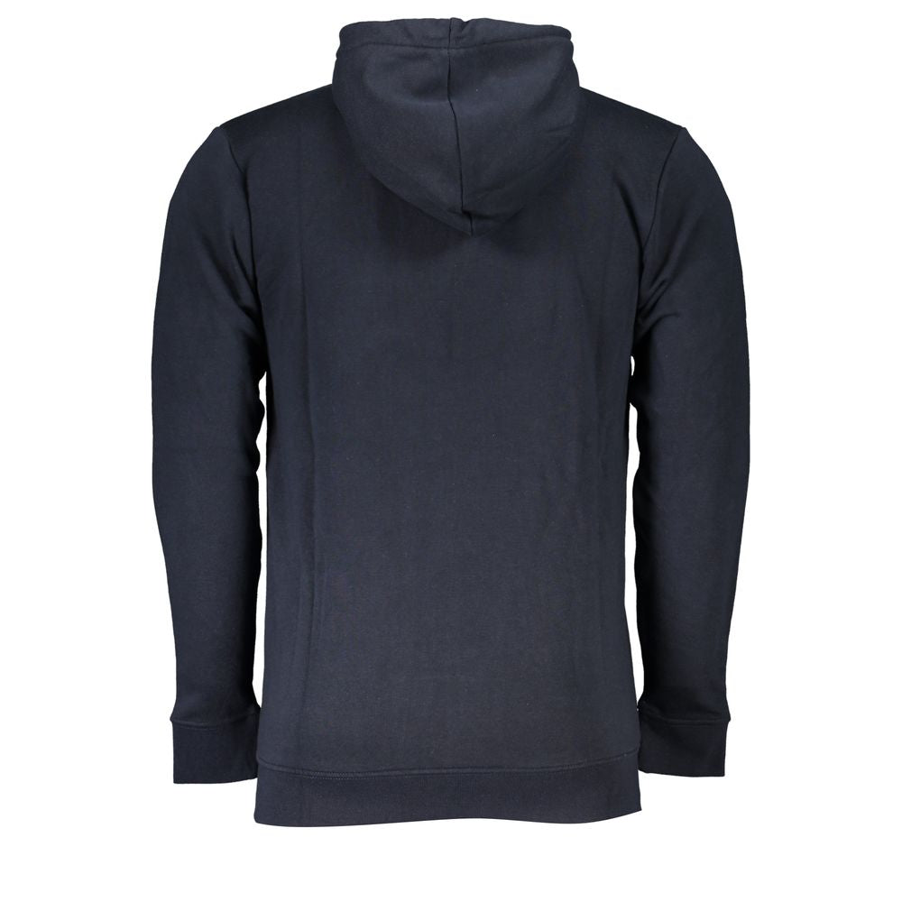 Cavalli Class Elegant Blue Hooded Zip Sweatshirt