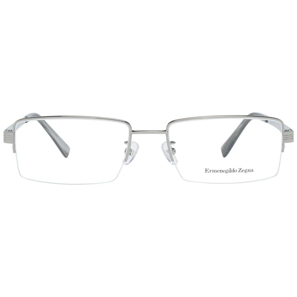 Ermenegildo Zegna Silver Men Optical Frames