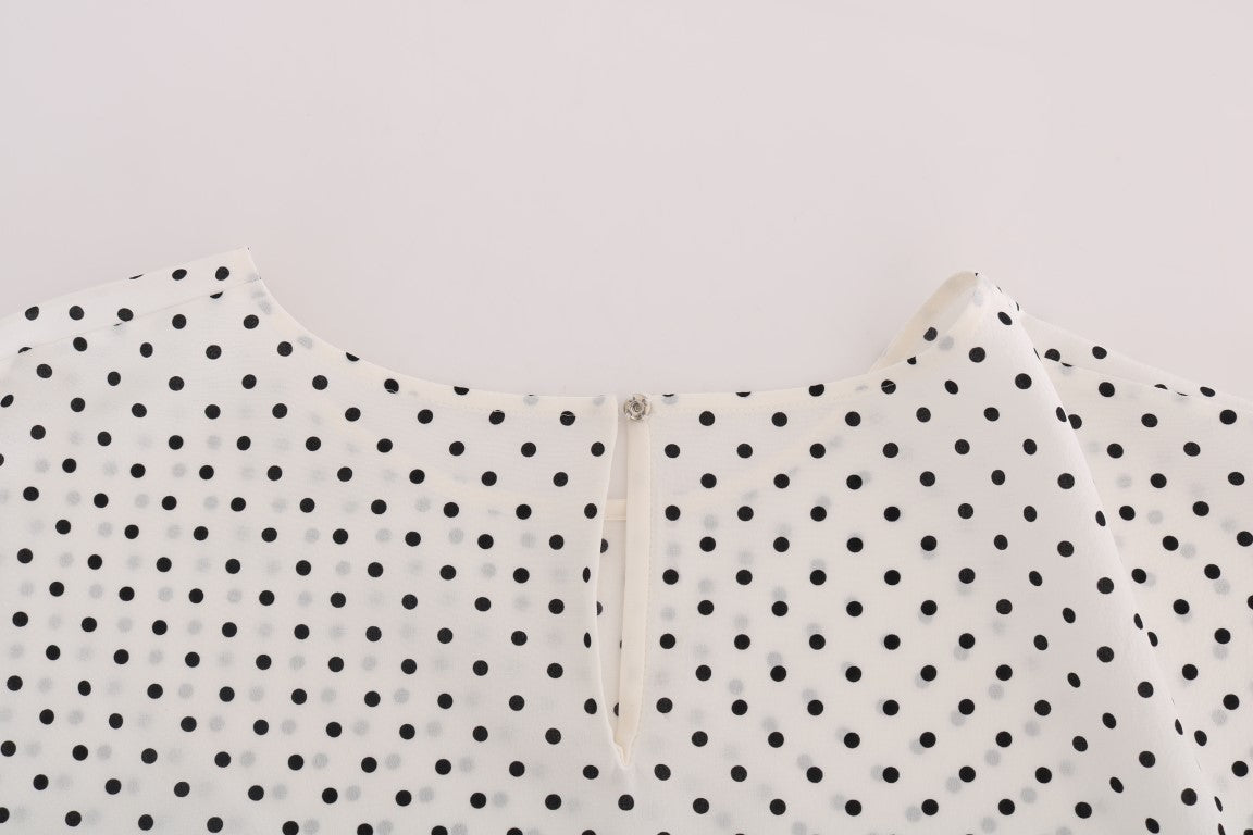 Blouse en soie à pois Dolce &amp; Gabbana Chic