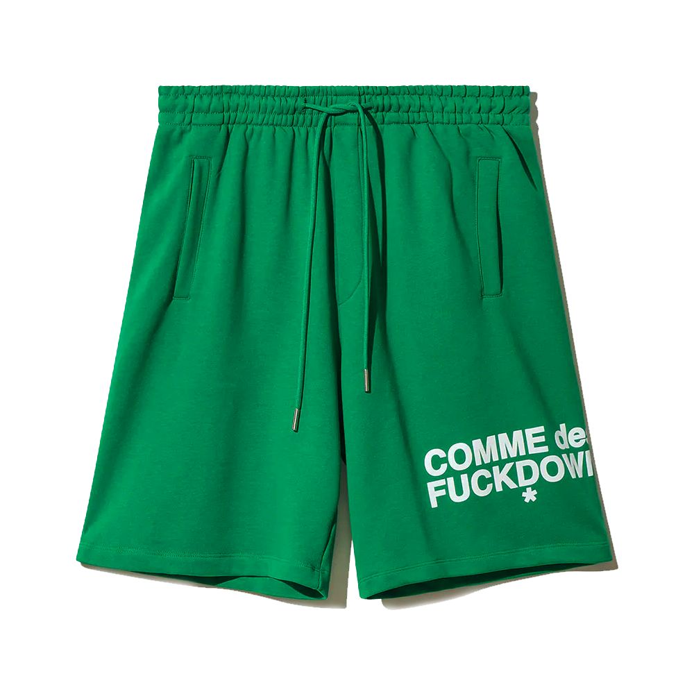 Comme Des Fuckdown Green Cotton Short