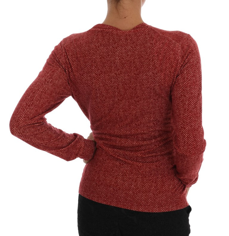 Dolce &amp; Gabbana Pull cardigan en laine rouge