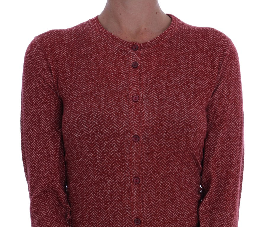 Dolce &amp; Gabbana Pull cardigan en laine rouge