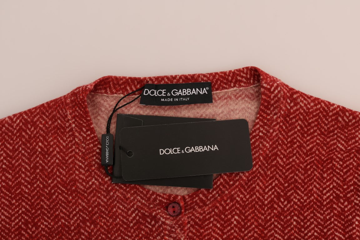 Dolce &amp; Gabbana Pull cardigan en laine rouge