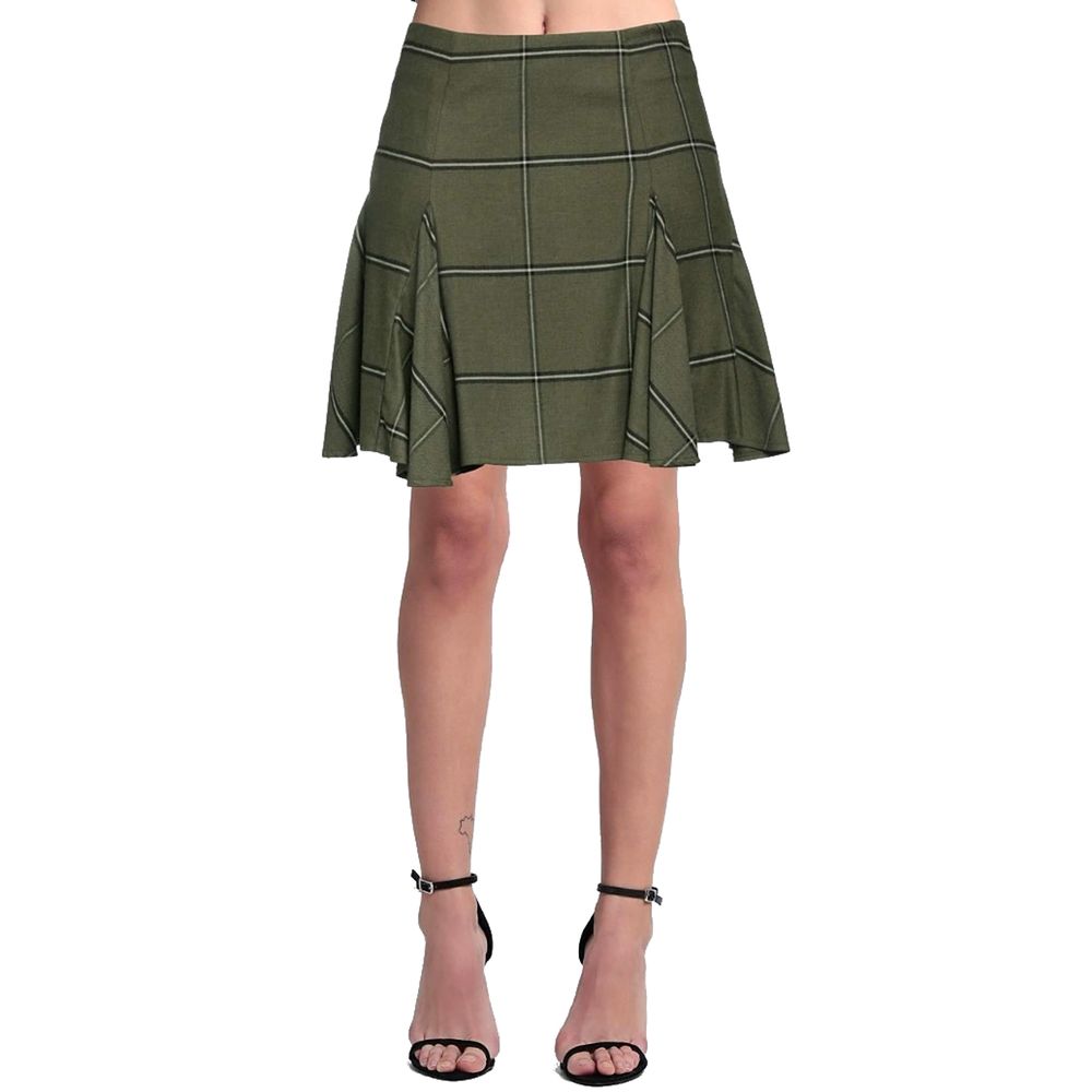 PINKO Green Viscose Skirt