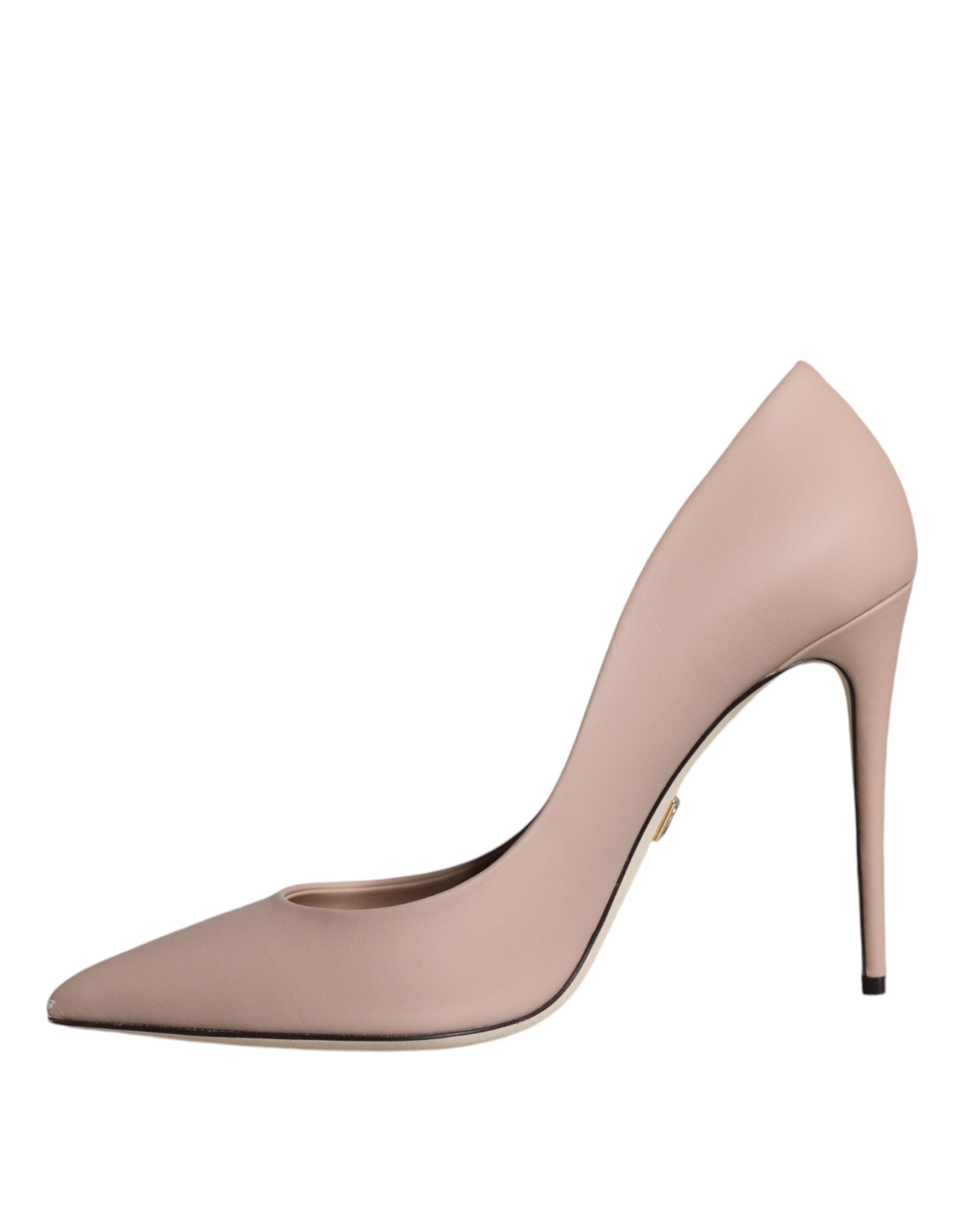 Dolce & Gabbana Beige Leather Stiletto Heels Pumps Shoes