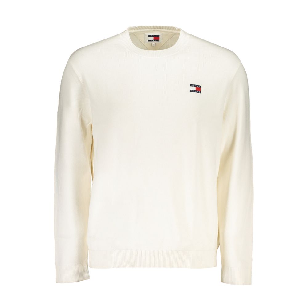 Tommy Hilfiger White Cotton Sweater