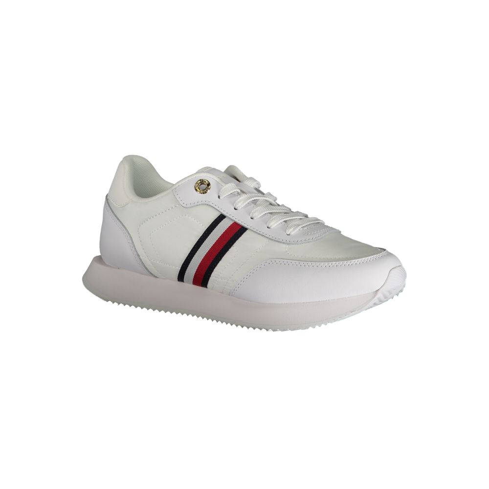 Tommy Hilfiger White Polyester Sneaker